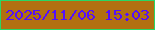 文字の大きさ：2、枠の色：29d665、背景の色：b27011、文字の色：540ffb 無料ブログパーツのブログ時計