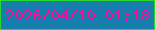 文字の大きさ：3、枠の色：29d826、背景の色：157eac、文字の色：ff069a 無料ブログパーツのブログ時計