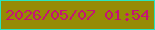 文字の大きさ：2、枠の色：29e5be、背景の色：968b05、文字の色：c51375 無料ブログパーツのブログ時計