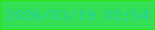 文字の大きさ：3、枠の色：29e812、背景の色：34df56、文字の色：24d39c 無料ブログパーツのブログ時計