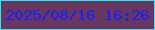 文字の大きさ：5、枠の色：29eaf2、背景の色：69365f、文字の色：161fff 無料ブログパーツのブログ時計