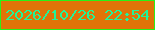 文字の大きさ：5、枠の色：29f118、背景の色：e07408、文字の色：21f599 無料ブログパーツのブログ時計
