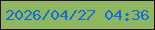 文字の大きさ：5、枠の色：2a0e2f、背景の色：8fb75f、文字の色：126cde 無料ブログパーツのブログ時計