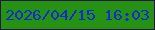 文字の大きさ：5、枠の色：2a1643、背景の色：259213、文字の色：122cd2 無料ブログパーツのブログ時計