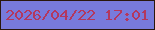 文字の大きさ：5、枠の色：2a170d、背景の色：787adc、文字の色：b3375e 無料ブログパーツのブログ時計