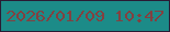 文字の大きさ：4、枠の色：2a1b34、背景の色：1c8b88、文字の色：834040 無料ブログパーツのブログ時計