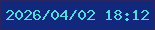 文字の大きさ：1、枠の色：2a2560、背景の色：11287d、文字の色：59d9de 無料ブログパーツのブログ時計