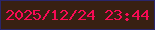 文字の大きさ：4、枠の色：2a266b、背景の色：382012、文字の色：f80b55 無料ブログパーツのブログ時計