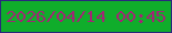 文字の大きさ：4、枠の色：2a287d、背景の色：10ad2b、文字の色：a22674 無料ブログパーツのブログ時計