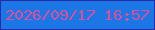 文字の大きさ：4、枠の色：2a2aab、背景の色：1c77e6、文字の色：db4f9c 無料ブログパーツのブログ時計
