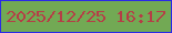文字の大きさ：2、枠の色：2a2ae6、背景の色：72a954、文字の色：b53e46 無料ブログパーツのブログ時計