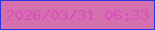文字の大きさ：3、枠の色：2a34e5、背景の色：d570ae、文字の色：d84fbd 無料ブログパーツのブログ時計