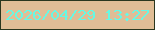 文字の大きさ：1、枠の色：2a361e、背景の色：e0bd96、文字の色：67f8e4 無料ブログパーツのブログ時計