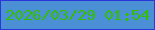 文字の大きさ：3、枠の色：2a36d7、背景の色：4b90d5、文字の色：32bf02 無料ブログパーツのブログ時計