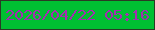 文字の大きさ：4、枠の色：2a3a24、背景の色：00bf32、文字の色：a32eb0 無料ブログパーツのブログ時計