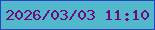 文字の大きさ：1、枠の色：2a41c0、背景の色：52b8cb、文字の色：70077d 無料ブログパーツのブログ時計