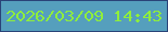文字の大きさ：4、枠の色：2a4378、背景の色：559fbd、文字の色：8fee3c 無料ブログパーツのブログ時計