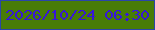 文字の大きさ：5、枠の色：2a45a9、背景の色：487c07、文字の色：3716da 無料ブログパーツのブログ時計