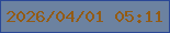 文字の大きさ：4、枠の色：2a4796、背景の色：6c82a0、文字の色：935b14 無料ブログパーツのブログ時計