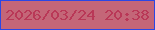 文字の大きさ：1、枠の色：2a47e4、背景の色：c46678、文字の色：b93857 無料ブログパーツのブログ時計