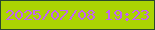 文字の大きさ：1、枠の色：2a492c、背景の色：abd403、文字の色：c362f4 無料ブログパーツのブログ時計