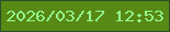 文字の大きさ：5、枠の色：2a4f2d、背景の色：588915、文字の色：92f88e 無料ブログパーツのブログ時計