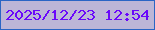 文字の大きさ：4、枠の色：2a65c5、背景の色：bcb6d7、文字の色：6a08fa 無料ブログパーツのブログ時計