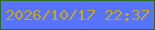 文字の大きさ：3、枠の色：2a6c1c、背景の色：5673fa、文字の色：c5a71d 無料ブログパーツのブログ時計
