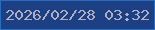 文字の大きさ：5、枠の色：2a6cbe、背景の色：1d3f84、文字の色：afafc1 無料ブログパーツのブログ時計