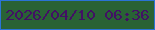 文字の大きさ：4、枠の色：2a73d6、背景の色：296235、文字の色：421064 無料ブログパーツのブログ時計