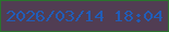 文字の大きさ：5、枠の色：2a742e、背景の色：513d53、文字の色：215db8 無料ブログパーツのブログ時計