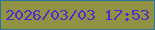 文字の大きさ：2、枠の色：2a7596、背景の色：919243、文字の色：4d2ecc 無料ブログパーツのブログ時計
