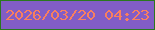 文字の大きさ：3、枠の色：2a781e、背景の色：825dc6、文字の色：f97f5f 無料ブログパーツのブログ時計
