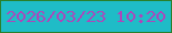 文字の大きさ：5、枠の色：2a802c、背景の色：1fbcc7、文字の色：ab48bb 無料ブログパーツのブログ時計