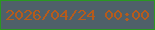 文字の大きさ：3、枠の色：2a9821、背景の色：4f6069、文字の色：b65b1b 無料ブログパーツのブログ時計