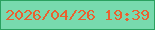 文字の大きさ：4、枠の色：2aa15f、背景の色：78daae、文字の色：ea6030 無料ブログパーツのブログ時計