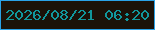 文字の大きさ：1、枠の色：2aa2e7、背景の色：1b1209、文字の色：11979c 無料ブログパーツのブログ時計