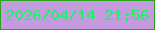 文字の大きさ：4、枠の色：2aa31b、背景の色：c39bde、文字の色：14f663 無料ブログパーツのブログ時計