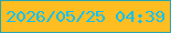 文字の大きさ：5、枠の色：2aa5ae、背景の色：febd21、文字の色：10c0f9 無料ブログパーツのブログ時計
