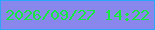 文字の大きさ：3、枠の色：2aa6fa、背景の色：8987eb、文字の色：16e93f 無料ブログパーツのブログ時計