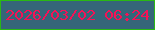 文字の大きさ：1、枠の色：2ab814、背景の色：356679、文字の色：f41256 無料ブログパーツのブログ時計