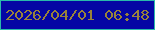 文字の大きさ：5、枠の色：2abaaa、背景の色：0506a4、文字の色：99823b 無料ブログパーツのブログ時計