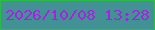 文字の大きさ：1、枠の色：2abd45、背景の色：429295、文字の色：a621e0 無料ブログパーツのブログ時計