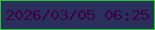 文字の大きさ：2、枠の色：2ac42c、背景の色：2a305d、文字の色：3c033f 無料ブログパーツのブログ時計
