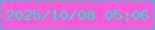 文字の大きさ：2、枠の色：2ac5c9、背景の色：fa59da、文字の色：15edc6 無料ブログパーツのブログ時計