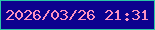 文字の大きさ：5、枠の色：2ac7a7、背景の色：0d028e、文字の色：fe92c0 無料ブログパーツのブログ時計