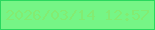 文字の大きさ：3、枠の色：2ad85e、背景の色：76f586、文字の色：83eb72 無料ブログパーツのブログ時計