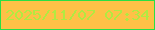 文字の大きさ：4、枠の色：2adf45、背景の色：fec147、文字の色：b1ea41 無料ブログパーツのブログ時計