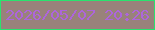 文字の大きさ：5、枠の色：2ae36e、背景の色：99827b、文字の色：ad65db 無料ブログパーツのブログ時計