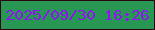 文字の大きさ：3、枠の色：2b0510、背景の色：289754、文字の色：9011f6 無料ブログパーツのブログ時計